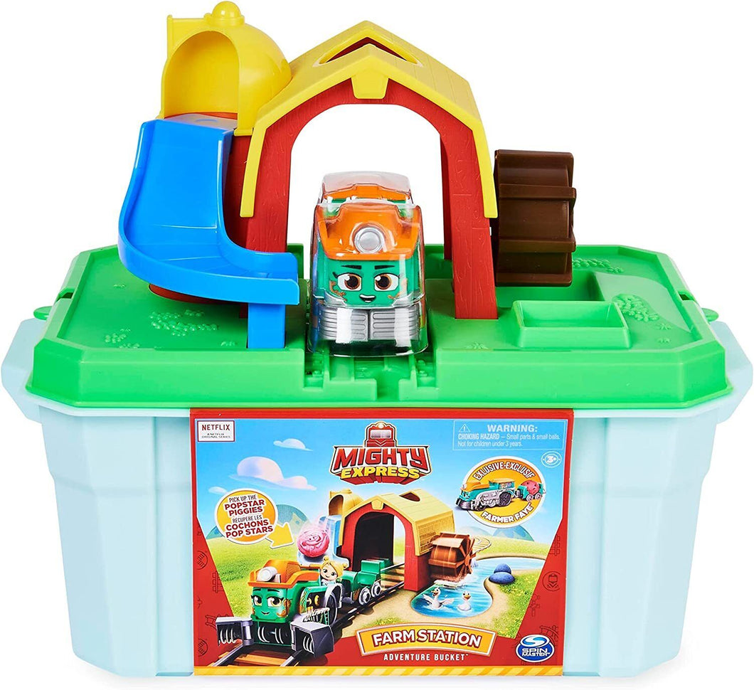 6060195 MIGHTY EXPRESS Playset Fattoria (Story Adventure Bucket)