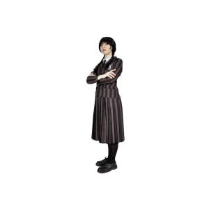 Mercoledi' Addams Divisa Nevermore S 6/8 Anni C/Parrucca