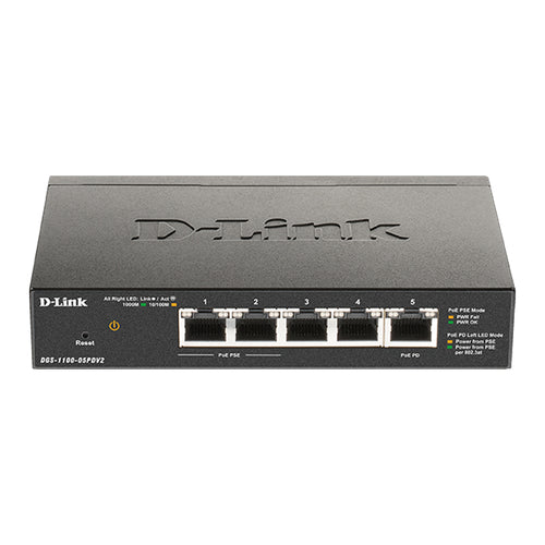 D-Link Dgs-1100-05V2 - Smart Switch 5 Porte Gigabit Gestite