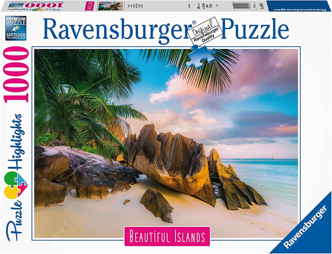 16907 Ravensburger PUZZLE ADULTI 1000 pz Highlights Le Seychelles