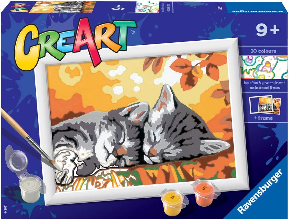 28932 Ravensburger CreArt Serie E Classic - Gattini in autunno