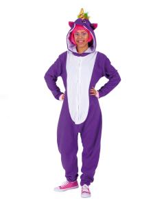 Costume Donna Tuta Unicorno Viola Ad T.U