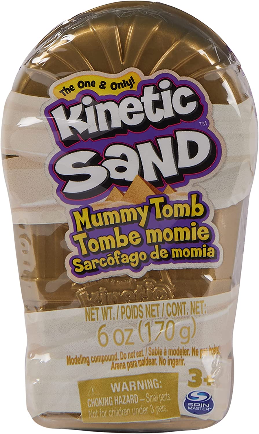 6065193 spin master - KINETIC SAND Mini Mummia in Vassoio, sabbia cinetica