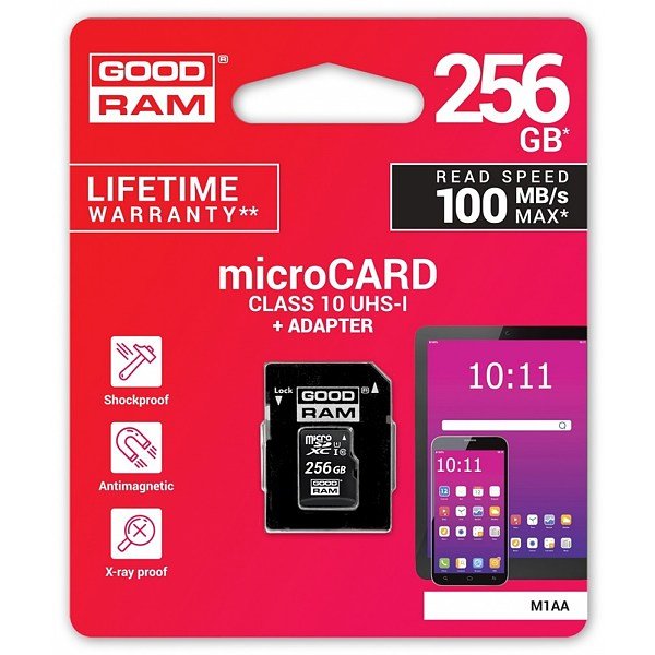 Goodram Micro Sd 256Gb + Adattatore