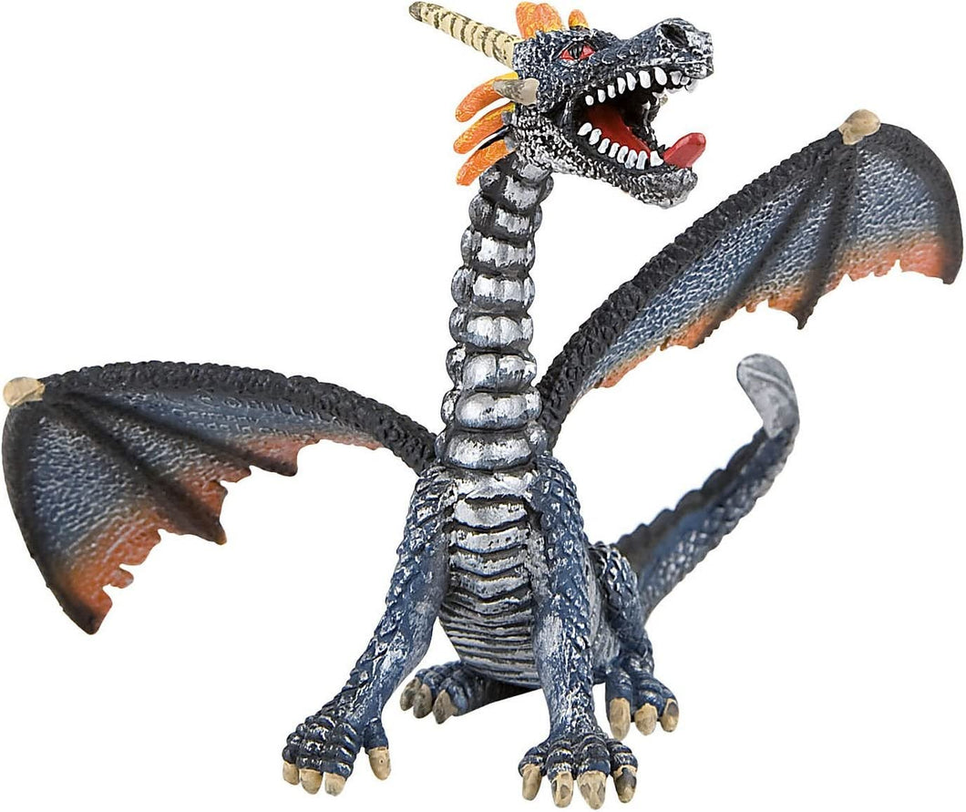 75594 - BULLYLAND - Foresta Magica/Drago Seduto Blu/Argento (D)