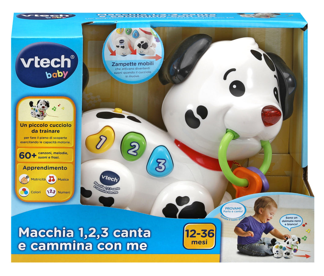 80-502807 VTECH Macchia - 1,2,3, Canta e Cammina con me!