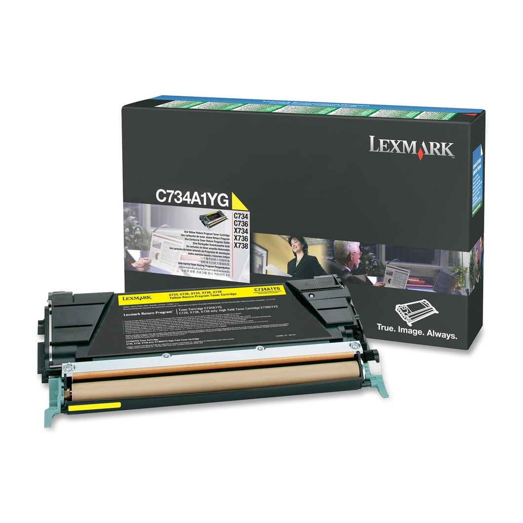 Lexmark C734 C734A1Yg Toner Giallo Retur