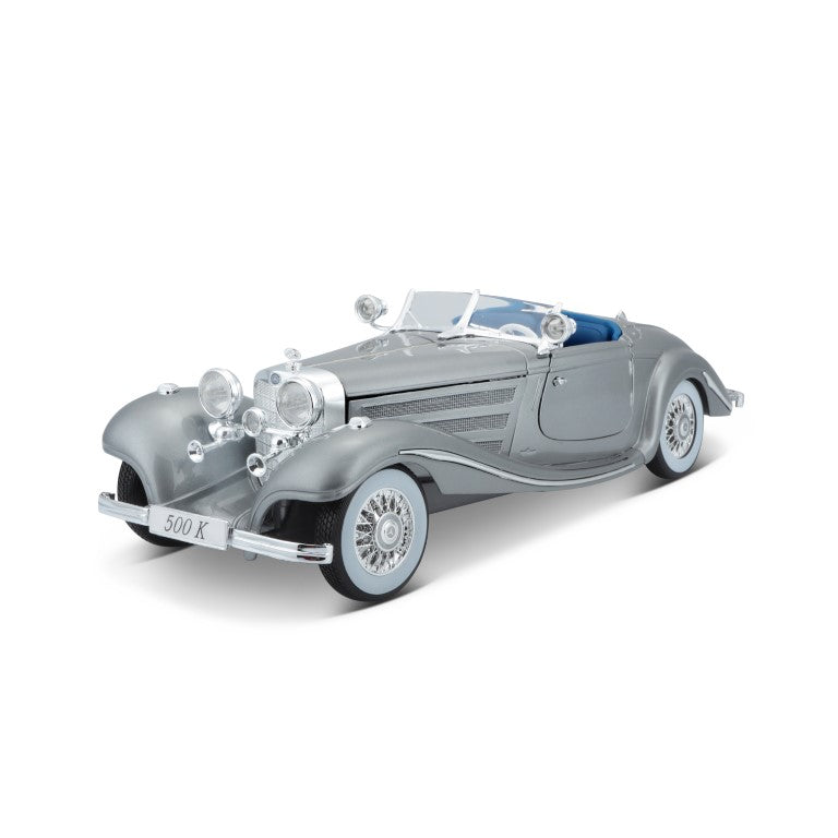 10-36862 Bburago Maisto - Mercedes-Benz 500 K Typ Special roadster 1:18 argento