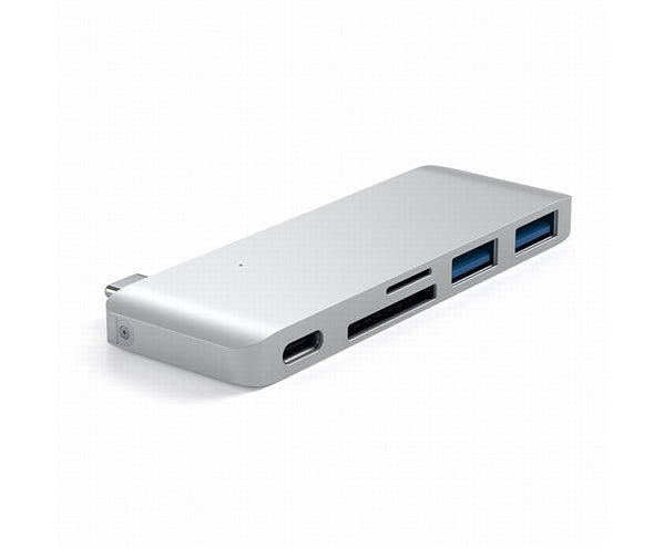 Hub Usb-C Con Card Reader E Porta Usb-C Pass-Through Silver