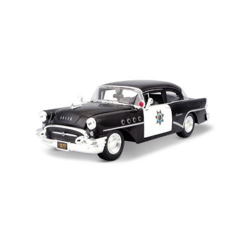 10-31295 - Bburago Maisto - Scala 1:26 - 1955 Buick Century Police - Nera