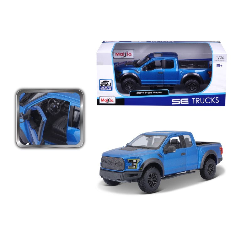 10-31266 - Bburago Maisto - 1:24 SE Trucks - 2017 Ford F-150 Raptor pick-up- Blu