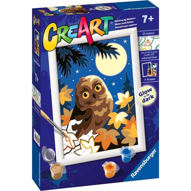 23711 Ravensburger CreArt Serie E Classic - Civetta al chiaro di luna