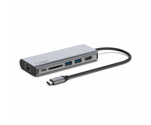 Hub Multimediale Multiporta 6 In 1 Usb-C