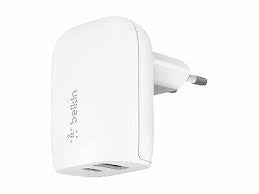 Caricabatterie Con Pps Porta Usb-C + Usb-A 37W - Bianco