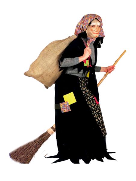 Costume Befana Vecchia Taglia Unica