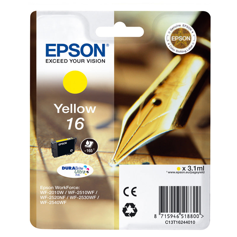 Epson T16 Yellow (C13T16244010) - Cartuccia Originale