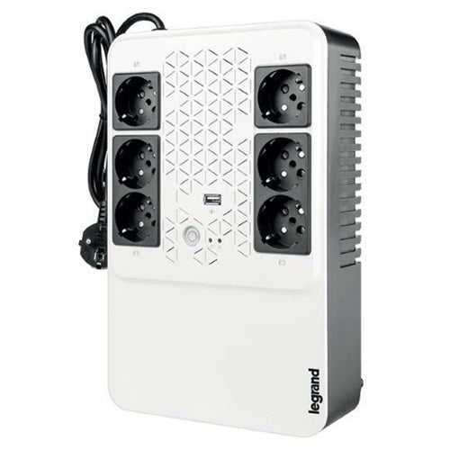 Legrand Keor Multiplug 600Va (310081)  Ups Line Interactive  6 Prese Shuko  Autonomia 15 Minuti