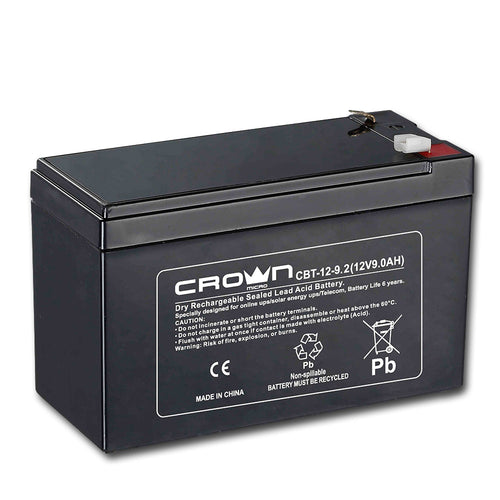 Crown Batteria Ricaricabile Piombo 9Ah