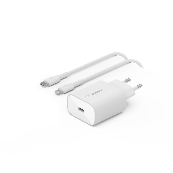 Caricabatterie Da Muro Boost Charge‚Ñ¢ 25W Usb-C Pd Pps Con Cavo Usb-C/Cincluso - Colore Bianco