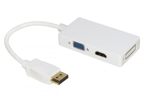 Link Adattatore Disp.Port A Dvi+Hdmi+Vga