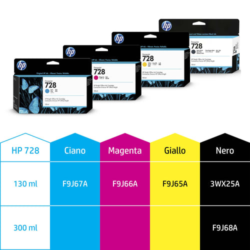 Hp F9J66A Hp 728 Ink Cartridge Magenta