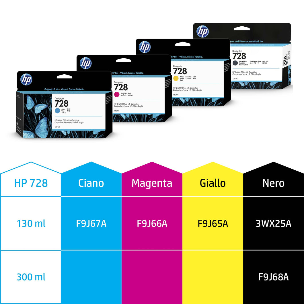 Hp F9J67A Hp 728 Ink Cartridge Ciano