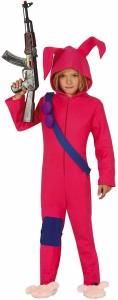 Costume Bambino Coniglio Rosa 7/9 -Fortnite- Rabbit Rider-