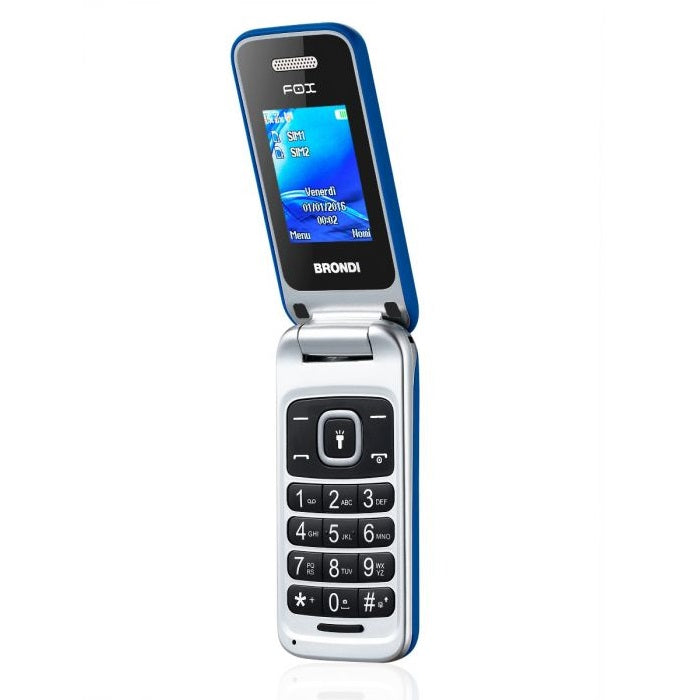 Brondi Fox (Blu) - Telefono Cellulare Senior