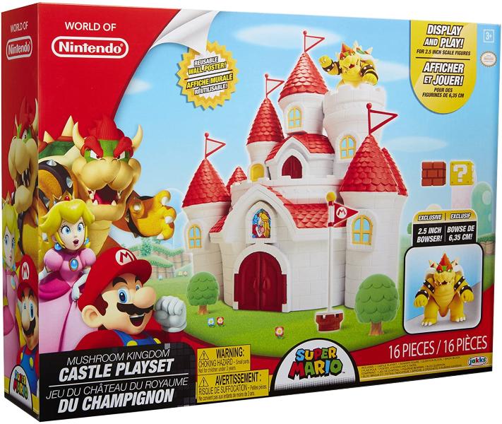 NINTENDO SUPER MARIO MUSHROOM KINGDOM CASTLE PLAYSET CASTELLO