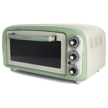 Carica l&#39;immagine nel visualizzatore di Gallery, Ariete Forno Vintage Verde (0979/04)  18L  3 Posizioni Cottura  Timer 60 Min  1380W
