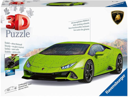 Puzzle 3D Veicoli  Lamborghini Huracan Evo Verde  11559