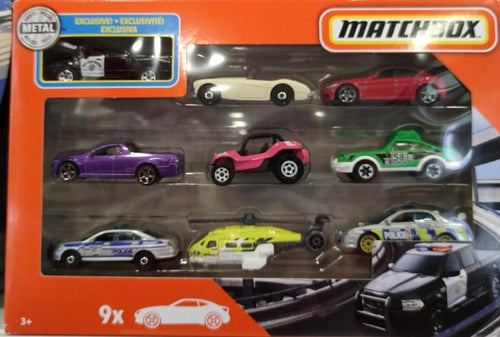 Matchbox Auto Confezione 9 Veicoli 1:64