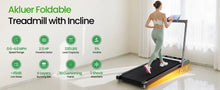 Carica l'immagine nel visualizzatore di Gallery, Tapis roulant pieghevole 2 in 1 con display LED
