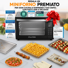 Carica l'immagine nel visualizzatore di Gallery, Stillstern Mini Forno a Convezione 45L con 13 Programmi, Timer 8h, Scongelamento, Mantenimento Caldo, Rivestimento Antiaderente, Pizza Ø32
