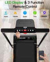 Carica l'immagine nel visualizzatore di Gallery, Tapis roulant pieghevole 2 in 1 con display LED
