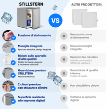 Carica l'immagine nel visualizzatore di Gallery, Stillstern Mini Frigorifero 45L E con Congelatore, Sbrinamento Automatico, Silenzioso, Compatto per Ufficio, Camera, Hotel e Bevande

