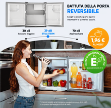 Carica l'immagine nel visualizzatore di Gallery, Stillstern Mini Frigorifero 45L E con Congelatore, Sbrinamento Automatico, Silenzioso, Compatto per Ufficio, Camera, Hotel e Bevande
