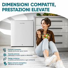 Carica l'immagine nel visualizzatore di Gallery, Stillstern Congelatore a Pozzetto 42L Silenzioso, 4 Stelle -18°C, Compatto con Serratura, Porta Reversibile, Ideale per Ufficio e Campeggio, Bianco
