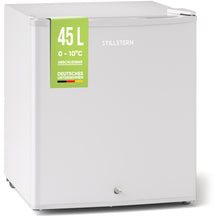 Carica l'immagine nel visualizzatore di Gallery, Stillstern Mini Frigorifero 45L con Congelatore, Sbrinamento Automatico, Silenzioso, Chiusura di Sicurezza, Ideale per Ufficio, Camera e Hotel, Bianco
