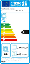 Carica l'immagine nel visualizzatore di Gallery, Forno Elettrico da Incasso 60L Ventilato CATA MRA7108BK Nero Rustico e Bianco Rustico – Classe A 7 Funzioni
