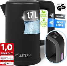 Carica l'immagine nel visualizzatore di Gallery, Stillstern Bollitore Elettrico 1,7L con Controllo Temperatura 40-55-70-85-100°C, 2200W, Mantenimento Calore 12h, Beccuccio Precisione Acciaio Inox
