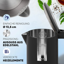 Carica l'immagine nel visualizzatore di Gallery, Stillstern Bollitore Elettrico 1,7L con Controllo Temperatura 40-55-70-85-100°C, 2200W, Mantenimento Calore 12h, Beccuccio Precisione Acciaio Inox
