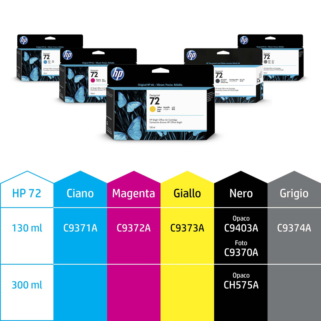 Hp Ch575A N726 Ink Jet Nero Opaco