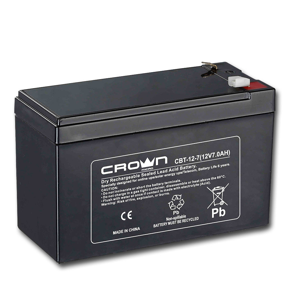 Crown Batteria Ricaricabile Piombo 7Ah