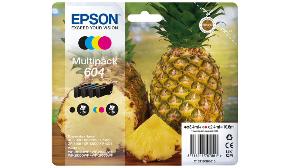 Epson Ananas 604 Multipack 4 Colori