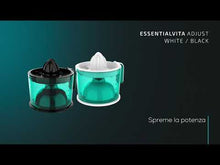 Carica e avvia il video nel visualizzatore di galleria, Spremiagrumi elettrico EssentialVita Adjust Black
